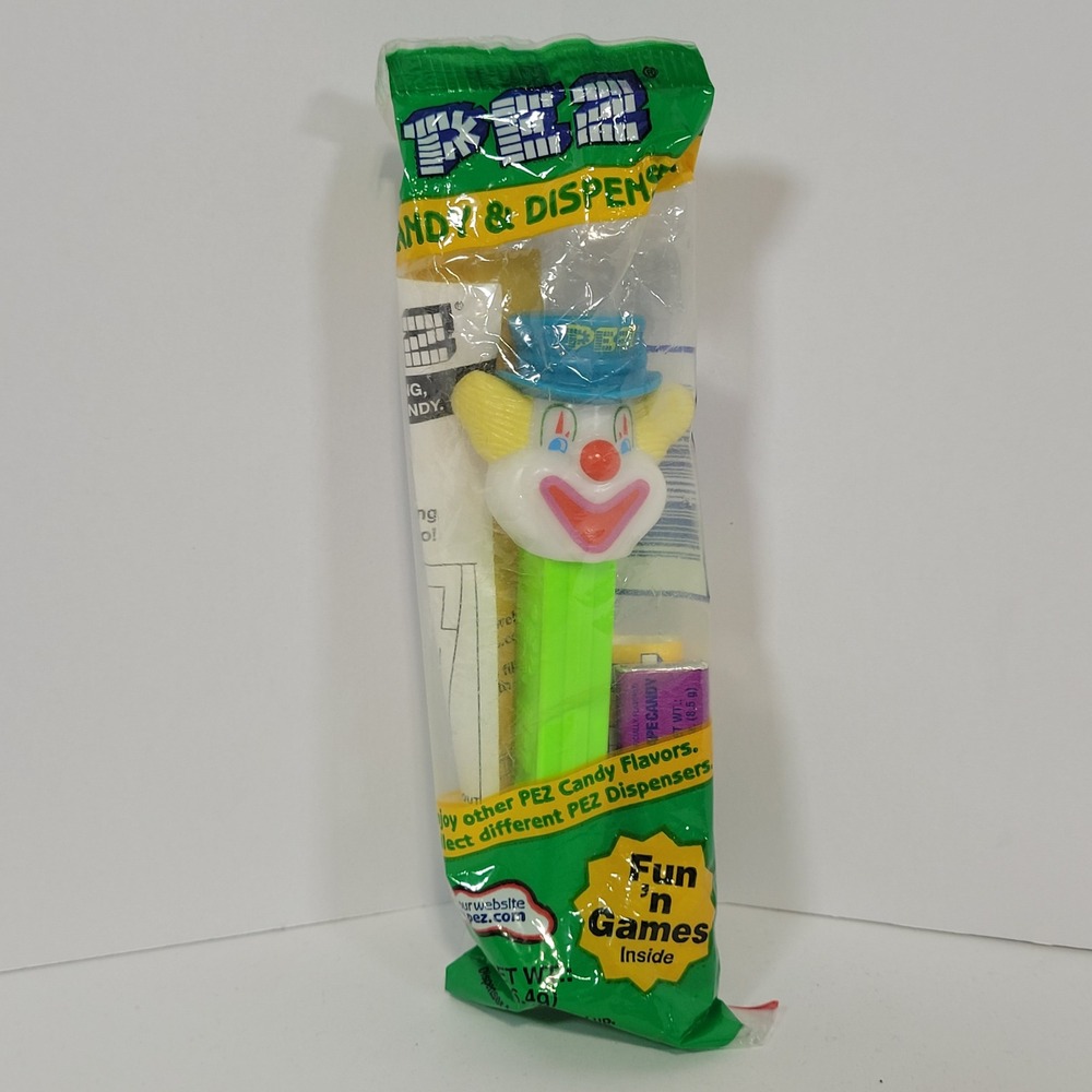Vintage PEZ Clown Peter Pez Candy Dispenser Blue Hat Sealed New Old Stock